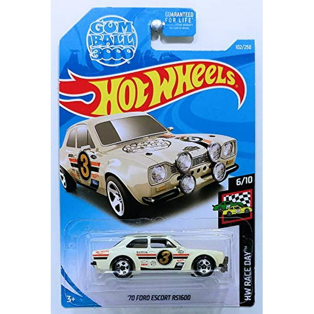 Details about   2019  Hot Wheels  White  '70 FORD ESCORT RS1600     Card #102     HW36-021419